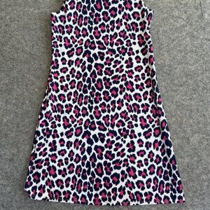 Dress Small Sleeveless Pink Leopard Print Made in USA